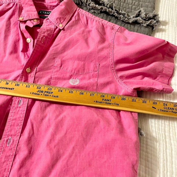 Ralph Lauren Chaps Men's Pink Short Sleeve Shirt - Medium - Picture 3 of 5